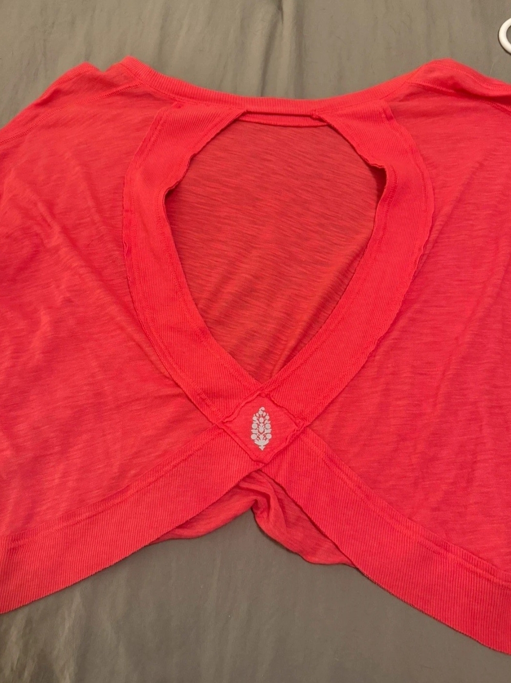 FP Movement by Free People Open-Back Long Sleeve Top in Dusty Rose